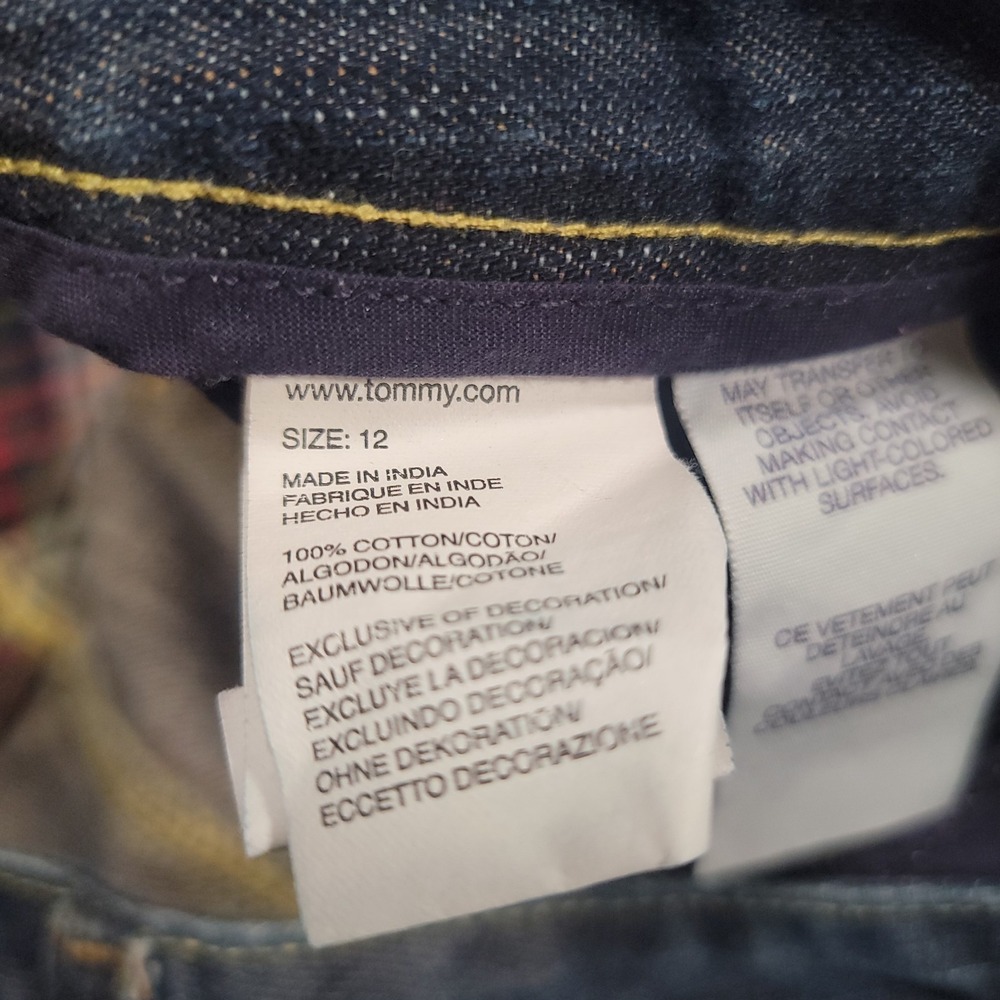 Tommy Hilfiger Women Bootcut Jeans Size 12 Blue Dark Wash Denim - Picture 9 of 12